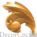 Decorative carved corner element No. 1